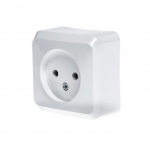 Ki&scaron;tukinis lizdas SCHNEIDER PRIMA, baltos spalvos