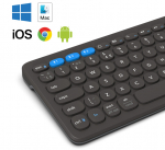 ZAGG Pro Keyboard Mid Size-Charcoal-Nordic (wireless charging on mat)