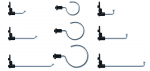 Sonic MSS kabliukų rinkinys 10 vnt. (47632, SONIC)