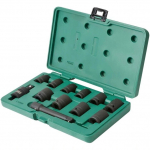 ⬡ Smūginių galvučių rinkinys 1/2" 12 vnt. (S09009, SATA)