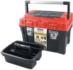 Dėžė įrankiams Patrol HD Trophy 2, su metaliniu užraktu | Mefisto raudona (59,5 x 34,5 x 35,5 cm)