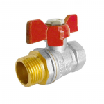 Vandens ventilis, 1/2" i&scaron;or. ir vidin. sriegis, trumpa rank.