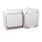 Ki&scaron;tukinio lizdo ir jungiklio blokas Schneider Cedar Plus