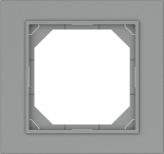 Vienvietis rėmelis VILMA QR1000, pilkos spalvos