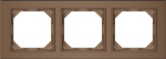 Trivietis rėmelis VILMA QR1000, mocha spalvos