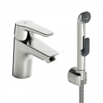 Praustuvo mai&scaron;ytuvas Saga su Bidetta rankiniu du&scaron;eliu be d.v., pajungimas lanksčiomis žarnelėmis