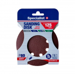 Specialist+ SPECIALIST+ &scaron;lifavimo popierius su skylėmis P80, 125 mm, 5 vnt.