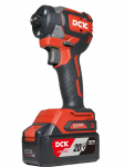 DCK Akumuliatorinis be&scaron;epetėlinis smūginis suktukas 20V, KDPL208EK, DCK (2x4,0Ah akumuliatorius, įkroviklis)