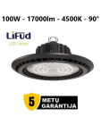 100W LED High bay - 17000lm - 4500K - Garantija 5 metai