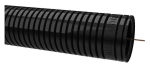 Gofruotas instaliacinis vamzdis RKGSP 50, PVC, juodas