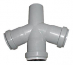 Vidaus kanalizacijos ketur&scaron;akis HTplus, &Oslash;110/110/110 mm, 67&deg;