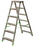 Kopėčios dvipusės buitinės 6 pakopų, 121 cm