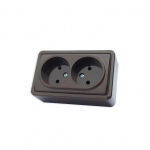 Dvivietis ki&scaron;tukinis lizdas VILMA SL+250, antracito spalvos