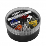 Antgaliai su plastikine mova &scaron;erdies uždarymui, komplektas (0.5-2.5mm, 400 vnt.) WIHA