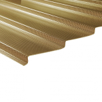 MK PC DIAMONDS TILE EFFECT - čerpės imitacijos polikarbonato danga - 2 m - Bronzinė