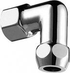 Alkūnė su veržlėmis 3/8"x&Oslash;10 (G3/8"), chromuota