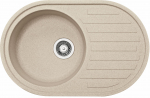 Granitinė plautuvė Franke Ronda, ROG 611, užkem&scaron;amas ventilis, Beige