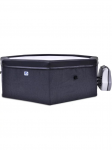 Karkasinis džakuzi Aegean Eco Foam Black Rattan, 4-6 asmenims