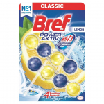 WC valiklis-gaiviklis BREF POWER AKTIV LEMON, 2&times;50 g