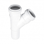 Vidaus kanalizacijos tri&scaron;akis HTplus, &Oslash;40/40 mm, 45&deg;, baltas