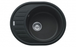 Granitinė plautuvė Franke Ronda, ROG 611-62, užkem&scaron;amas ventilis, Onyx