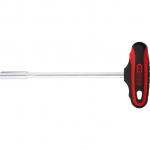 Raktas T- formos su &scaron;e&scaron;iakampe galvute SW 10mm, ERGO+, KS Tools