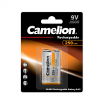 Camelion Įkraunamas elementas "Krona", 9V, 250 mAh, CAMELION, 1 vnt.