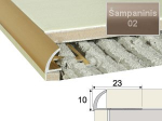 Profilis Effector A53 užbaigimo | A53 &scaron;ampaninis 250 cm 23x10 mm