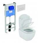 WC rėmo komplektas Ideal Standard ProSys, su WC Tesi Aquablade ir soft-close dangčiu