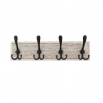 Drabužių kabykla Domax, juoda/medžio