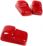 Keraminės kepsninių kojytės KamadoClub, Raudonos