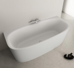 Ideal Standard Dea Duo prie sienos statina akrilinė vonia 180x80 cm  su Click-Clack nuotekų vožtuvu, vidus ir i&scaron;orė mati