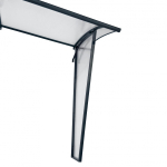 Sienelė stogeliams STARKEDACH - Pilka konstrukcija / Skaidri danga - Arkinis - Kairinė