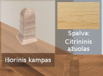 Grindjuostė termoplasto Vox, (84) citrininis ąžuolas | Kampas SMART FLEX / IZZI, i&scaron;orinis