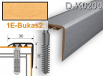Profilis laiptams PVC Myck, 30 x 30 mm | bukas2, 1 m