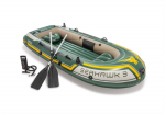 Pripučiama guminė valtis Intex SEAHAWK 3 BOAT SET (295x137x43)