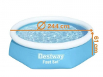 Baseinas Bestway Easy-Set &Oslash; 2,44 m