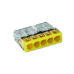 Laidų jungė Wago 2273-205/5, 5 x 0,5-2,5 mm&sup2;, 450 V, 5 vnt.