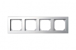 Keturvietis rėmelis LIREGUS EPSILON, metalo spalvos