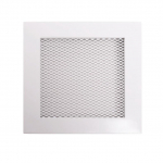 Grotelės židiniui HEARTH, baltos, 170 x 170 mm