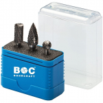 Kietmetalio frezų rinkinys B/ D/ G formos &Oslash; 6 mm (3 vnt.)