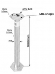 Polių prailginimas 76x1000x3mm M16 HDG
