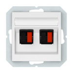 Garsiakalbių pajungimo lizdas VILMA QR1000, mat. baltos sp.