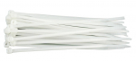 Užtraukiami laidų tvirtinimo dirželiai balti Vorel | 430x4.8mm,100vnt