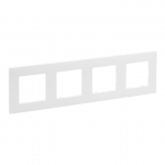 Keturvietis rėmelis LEGRAND NILOE STEP, baltos spalvos