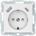 Ki&scaron;tukinis lizdas+A+C VILMA QR1000, mat. baltos spalvos