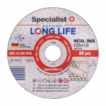 Specialist+ SPECIALIST+ metalo pj.diskas LONG LIFE, 125x1x22 mm