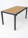 Terasos ir sodo stalas su medžio faktūra, 150x80x74 cm