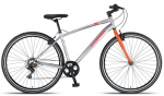 Dviratis hibridinis Champions, 28 ", sidabro