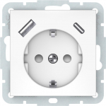 Ki&scaron;tukinis lizdas+A+C VILMA QR1000, baltos spalvos